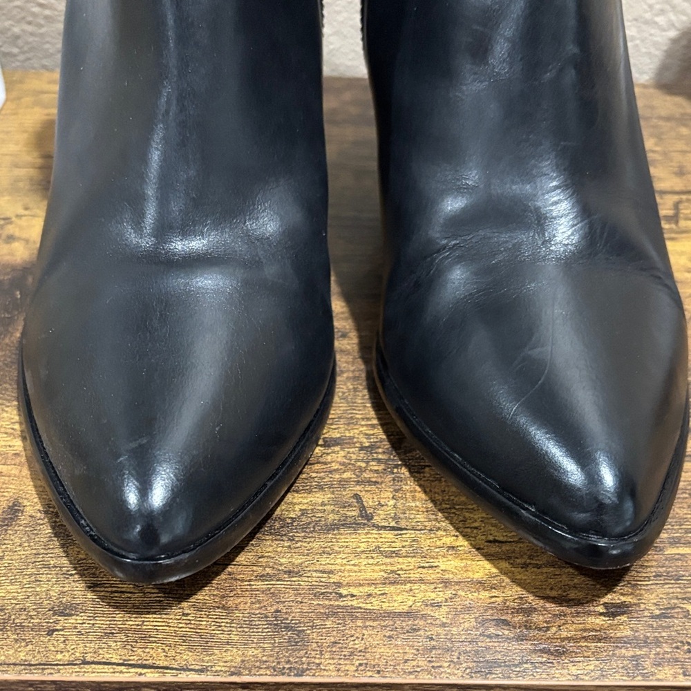 Frye Black Leather Ankle Jennifer Booties with Buckles - Picture 9 of 10